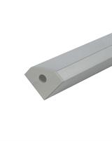 IPERLUX LED PROFILO ALLUM. ANGOLARE SILVER COVER OPALE