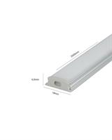 IPERLUX LED PROFILO ALLUMINIO SILVER COVER OPALE