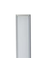 IPERLUX LED PROFILO ALLUMINIO SILVER COVER OPALE