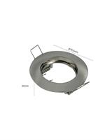 IPERLUX LED SUPPORTO GU10 NICKEL SATINATO