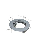 IPERLUX LED SUPPORTO GU10 CROMATO LUCIDO