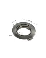 IPERLUX LED SUPPORTO GU10 ORIENTABILE NICKEL SATINATO