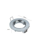 IPERLUX LED SUPPORTO GU10 ORIENTABILE CROMATO LUCIDO