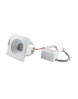 IPERLUX LED MINI SPOTLIGHT QUADRATO SILVER 3W 45°