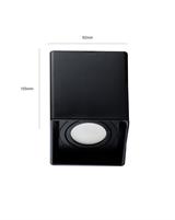 IPERLUX LED SUPPORTO QUADRATO GU10 ORIENTABILE NERO