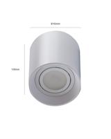 IPERLUX LED SUPPORTO ROTONDO GU10 ORIENTABILE BIANCO