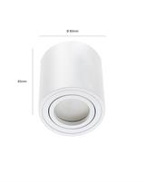 IPERLUX LED SUPPORTO GU10 ROTONDO ORIENTABILE BIANCO