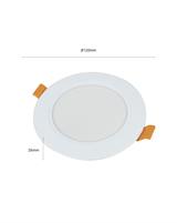 IPERLUX LED PANNELLO INCASSO ROTONDO IP40 9W 3CCT 900LM