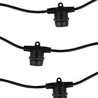 IPERLUX LED CORDONIERA PORTALAMPADE NERO FLAT 10*E27 10M