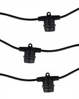 IPERLUX LED CORDONIERA PORTALAMPADE NERO FLAT 10*E27 10M