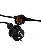 IPERLUX LED CORDONIERA PORTALAMPADE NERO FLAT 10*E27 10M