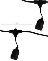 IPERLUX LED CORDONIERA PORTALAMPADE NERO PENDANT 10*E27 10M