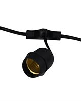 IPERLUX LED CORDONIERA PORTALAMPADE NERO PENDANT 10*E27 10M