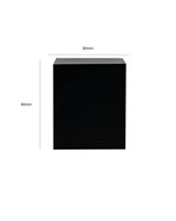 IPERLUX LED SUPPORTO GU10 QUADRATO PER PARETE NERO IP65