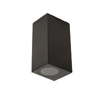 IPERLUX LED SUPP. GU10 UP&DOWN QUADRATO PER PARETE NERO IP65