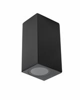 IPERLUX LED SUPP. GU10 UP&DOWN QUADRATO PER PARETE NERO IP65