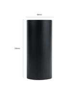 IPERLUX LED SUPP. GU10 UP&DOWN ROTONDO PER PARETE NERO IP65