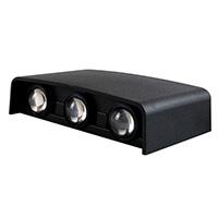 IPERLUX LED APPLIQUE NERA IP65 6W 3CCT 400LM 38°*6