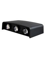 IPERLUX LED APPLIQUE NERA IP65 6W 3CCT 400LM 38°*6