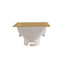 IPERLUX LED ACCESSORIO TES A INCASSO QUADRATO GOLD