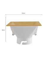 IPERLUX LED ACCESSORIO TES A INCASSO QUADRATO GOLD