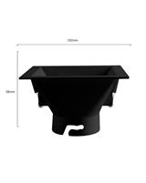 IPERLUX LED ACCESSORIO TES A INCASSO QUADRATO NERO
