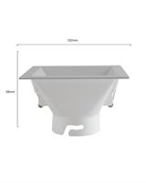 IPERLUX LED ACCESSORIO TES A INCASSO QUADRATO SILVER