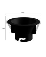 IPERLUX LED ACCESSORIO TES A INCASSO ROTONDO NERO