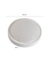 IPERLUX LED PLAFONIERA ROTONDA BIANCA IP65 18W 3CCT 1850LM
