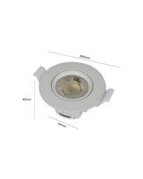 IPERLUX LED SPOTLIGHT ORIENTABILE 7W 60° 3CCT 600LM
