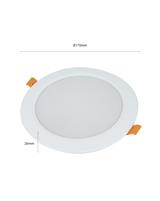 IPERLUX LED PANNELLO INCASSO ROTONDO IP40 18W 3CCT 1890LM