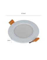 IPERLUX LED PANNELLO INCASSO ROTONDO IP40 5W 3CCT 500LM