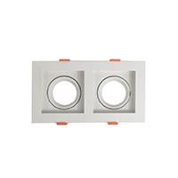 IPERLUX LED PORTA FARETTO DOPPIO ORIENT. QUADRATO A INCASSO