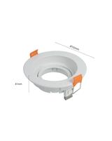IPERLUX LED PORTA FARETTO ORIENTABILE ROTONDO A INCASSO