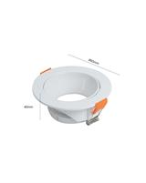 IPERLUX LED PORTA FARETTO ORIENTABILE ROTONDO A INCASSO