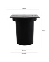 IPERLUX LED PORTA FARETTO CARRABILE QUADRATO IP67