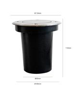 IPERLUX LED PORTA FARETTO CARRABILE ROTONDO IP67