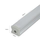 IPERLUX LED PROFILO ALLUMINIO SILVER COVER OPALE