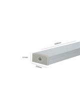 IPERLUX LED PROFILO ALLUMINIO SILVER COVER OPALE