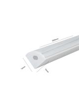 IPERLUX LED PROFILO ALLUMINIO ANGOLARE BIANCO COVER OPALE