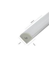 IPERLUX LED PROFILO ALLUMINIO ANGOLARE SILVER COVER OPALE