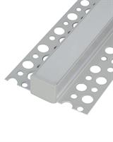IPERLUX LED PROFILO ALLUM. INCASSO SILVER COVER OPALE