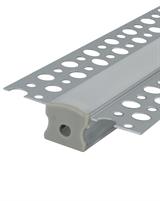 IPERLUX LED PROFILO ALLUMINIO INCASSO SILVER COVER OPALE