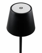 IPERLUX LED LAMPADA DA TAVOLO TESEO NERA IP54 3CCT 300LM