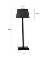 IPERLUX LED LAMPADA DA TAVOLO ERACLE NERA IP54 3CCT 300LM
