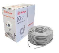 HIMAX CAVO CAT6 UTP CCA 100M 23AGW  DIAMETRO Ø5,6MM