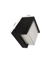 IPERLUX LED APPLIQUE ROMBOIDALE NERA IP65 3CCT 15W 1500LM