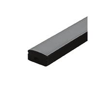 IPERLUX LED PROFILO ALLUMINIO NERO COVER OPALE