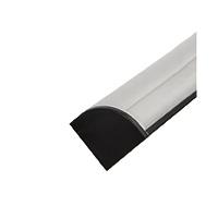 IPERLUX LED PROFILO ALLUMINIO ANGOLARE NERO COVER OPALE