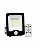 IPERLUX LED PROIETTORE CON SENS. DI MOV. NERO IP65 50W 3CCT